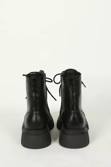 Kadın Bej Hakiki Deri Bot