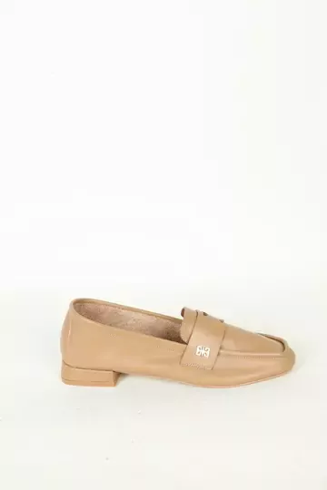 Kadın Deri Babet Mavi