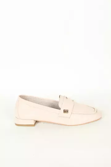 Kadın Deri Babet Mavi