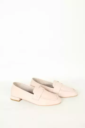 Kadın Deri Babet Mavi