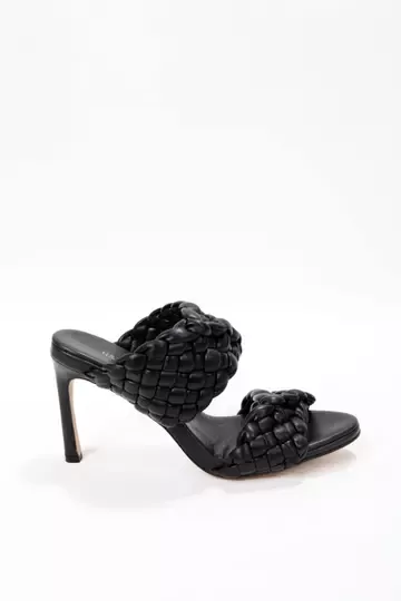 Bottega Beyaz Topuklu Terlik