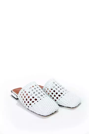 Kadın Taba Örgülü Terlik