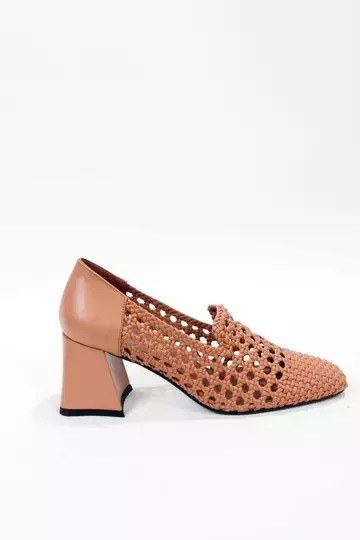 Kadın Taba Örgülü Ayakkabı