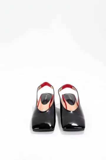 Kadın Siyah Rugan Ayakkabı