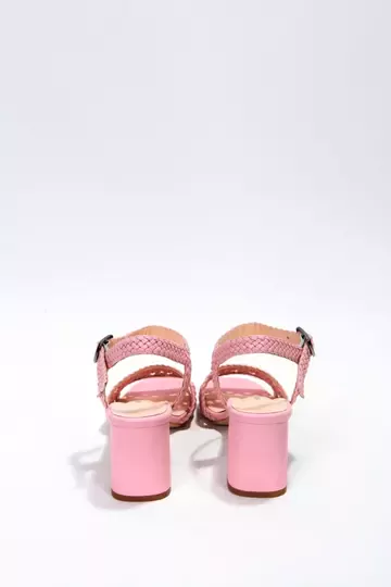 Kadın Siyah Örgülü Sandalet