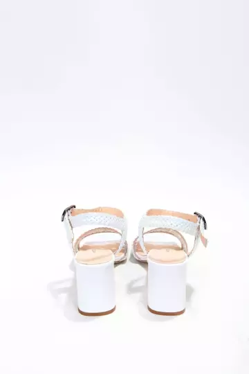 Kadın Siyah Örgülü Sandalet