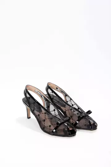 Kadın Bej Rugan Tül Toka Detaylı Ayakkabı