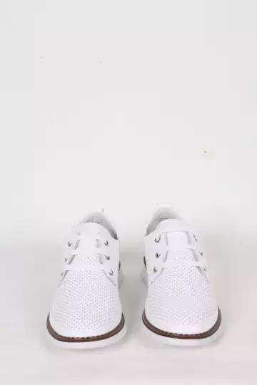 Kadın Yeşil Deri Sneaker Spor Ayakkabı