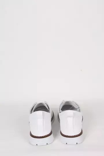 Kadın Yeşil Deri Sneaker Spor Ayakkabı