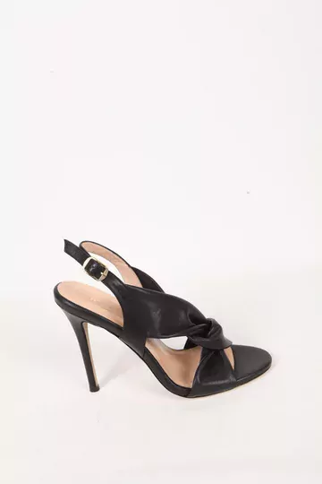 Kadın Deri Ayakkabı Topuklu Siyah