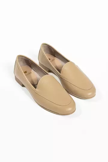 Kadın Hakiki Deri Babet Vizon