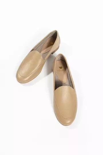 Kadın Hakiki Deri Babet Vizon