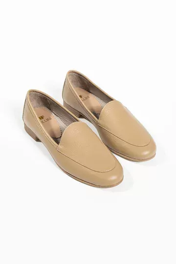 Kadın Hakiki Deri Babet Vizon