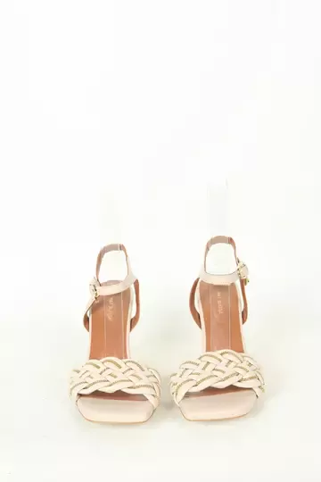 Kadın Detay Örgülü Sandalet