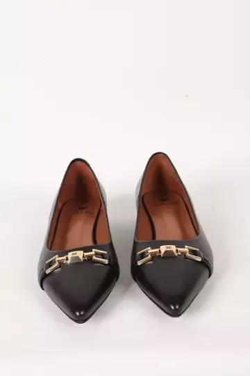 Kadın Deri Babet Siyah