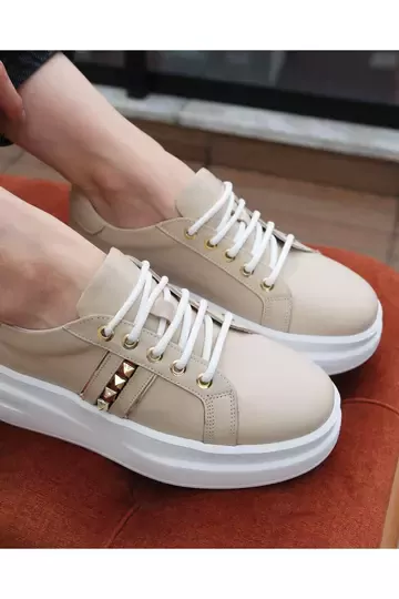 Kadın Deri Sneaker Beyaz
