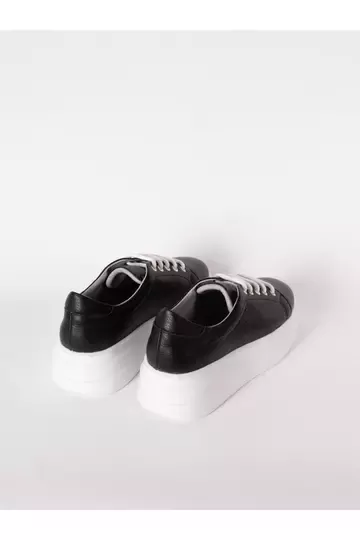 Kadın Deri Sneaker Vizon