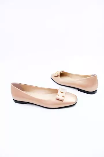 Kadın Hakiki Deri Babet Bakır