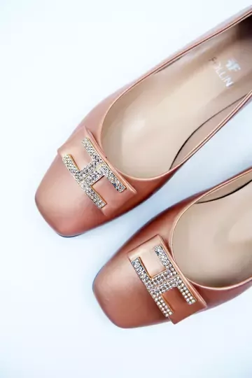 Kadın Hakiki Deri Babet Bakır