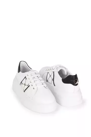 Kadın Hakiki Deri Aksesuar Detaylı Sneaker