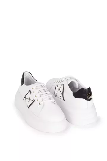 Kadın Hakiki Deri Aksesuar Detaylı Sneaker