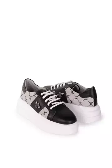 Kadın Hakiki Deri Aksesuar Detaylı Sneaker
