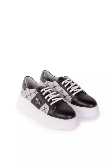 Kadın Hakiki Deri Aksesuar Detaylı Sneaker