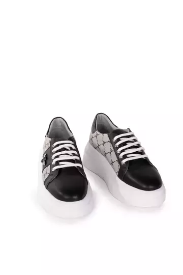 Kadın Hakiki Deri Aksesuar Detaylı Sneaker