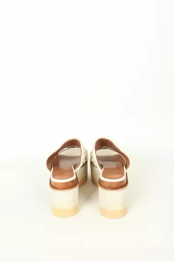 Kadın Deri Terlik Dolgu Topuk Vizon