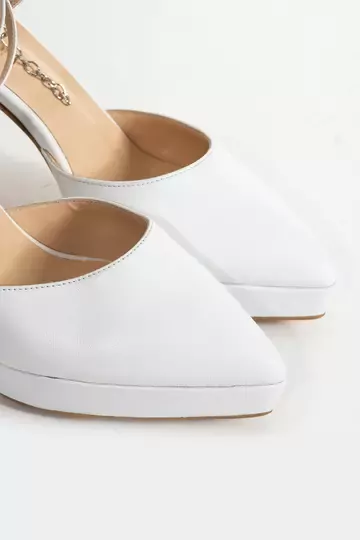 Kadın Platformlu Bilek Taş Detaylı Topuklu Ayakkabı