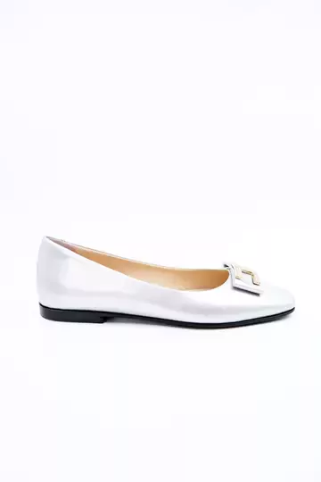 Kadın Hakiki Deri Babet Lame