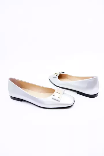 Kadın Hakiki Deri Babet Lame