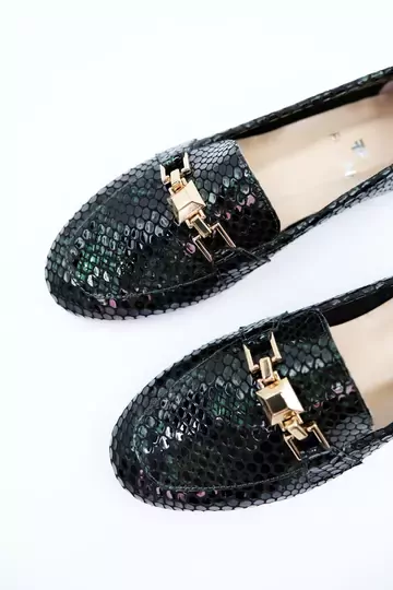 Kadın Hakiki Deri Babet Haki Rugan