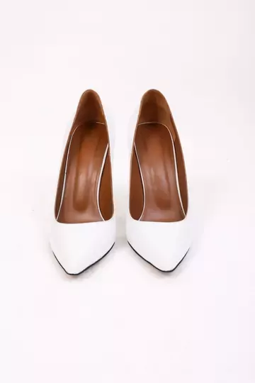 Kadın Deri Stiletto Gold