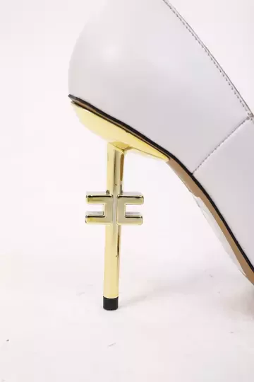 Kadın Deri Stiletto Gold