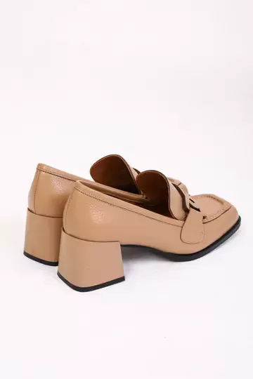 Kadın Camel Deri Klasik Ayakkabı