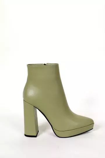 Kadın Yeşil Deri Platform Bot