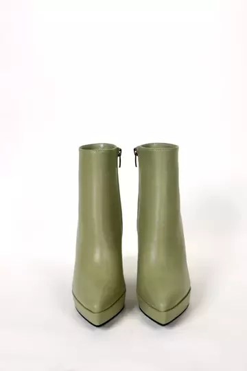 Kadın Bej Hakiki Deri Platform Bot