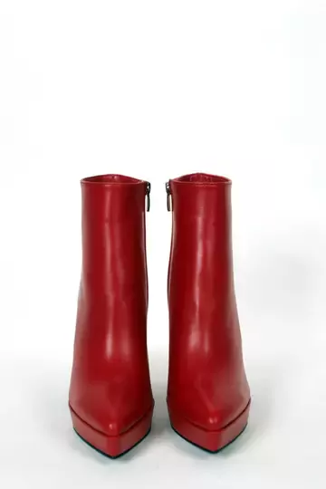 Kadın Bej Hakiki Deri Platform Bot