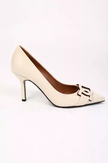 Kadın Deri Stiletto Taba