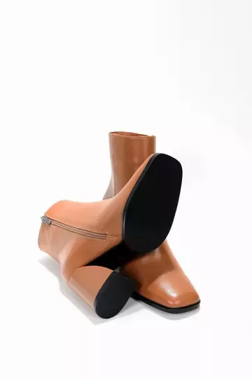 Kadın Taba Deri Bot