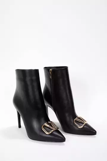 Kadın Deri Bot Siyah