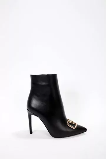 Kadın Deri Bot Siyah