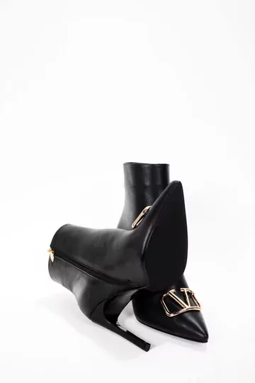 Kadın Deri Bot Siyah