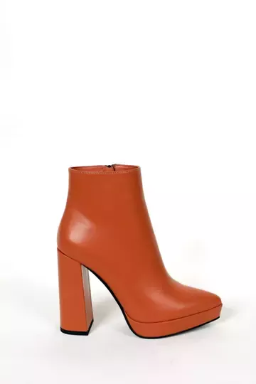 Kadın Bej Hakiki Deri Platform Bot