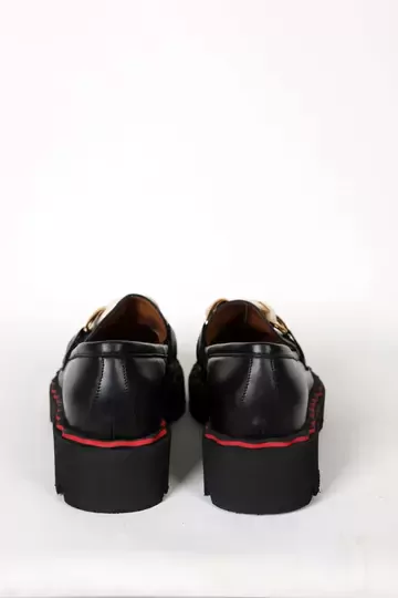 Kadın Taba Deri Toka Detaylı Loafer