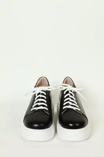 Kadın Camel Hakiki Deri Sneakers