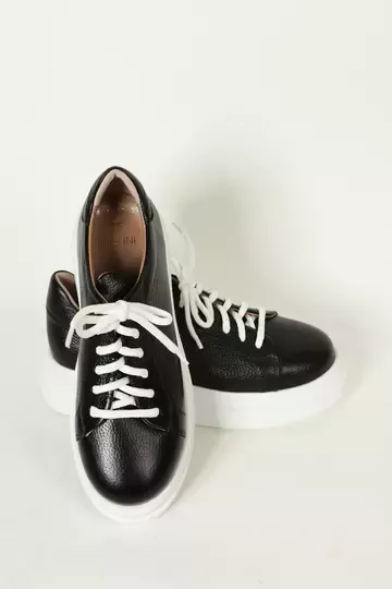 Kadın Camel Hakiki Deri Sneakers