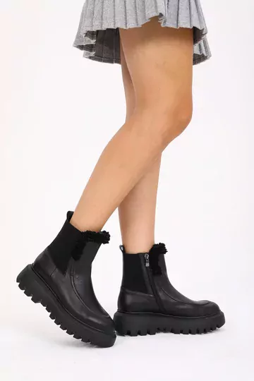 Kadın Vizon Kürk Detaylı Bot