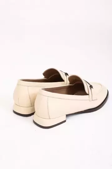 Kadın Yeşil Loafer Aksesuar Detaylı